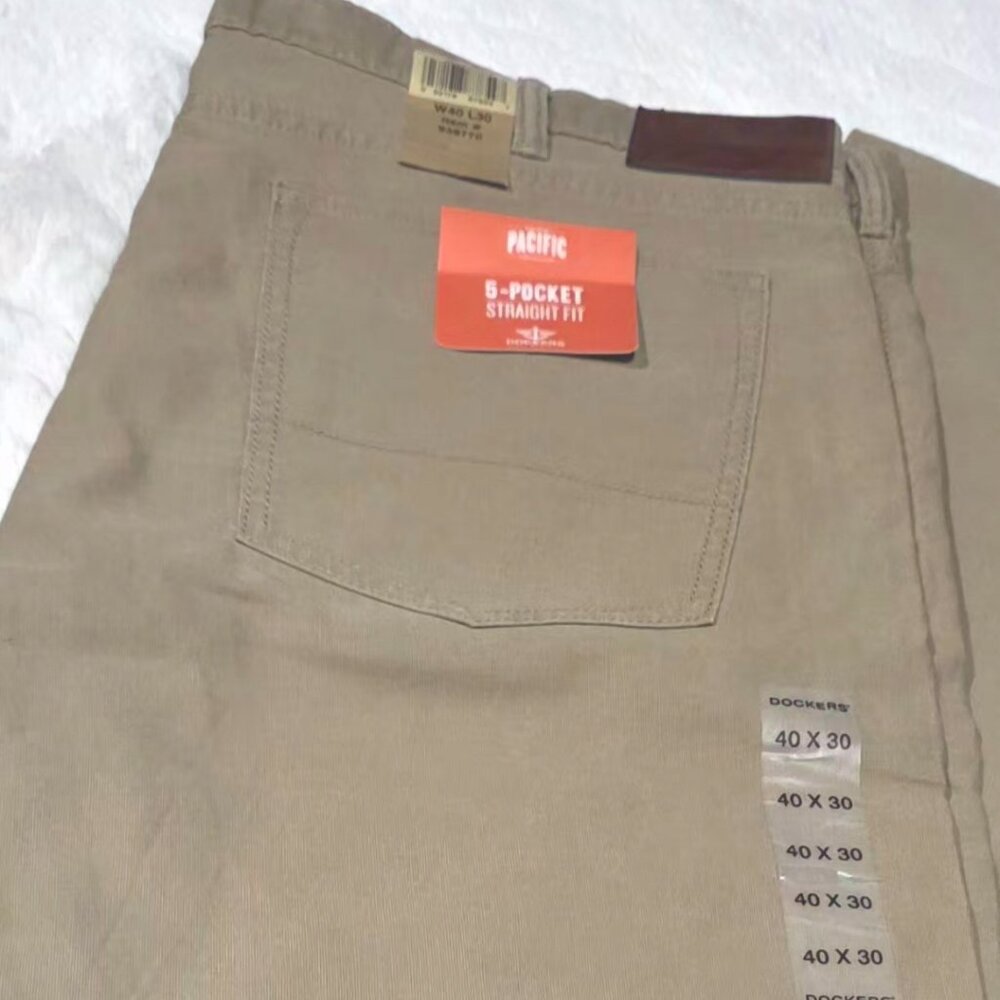 GENUINE DOCKERS 5-POCKET STRAIGHT FIT